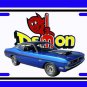 NEW Blue 1971 Dodge Demon License Plate FREE SHIPPING!