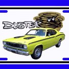 NEW 1971 Yellow Plymouth Duster License Plate FREE SHIPPING!