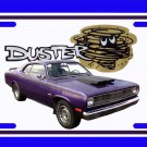 NEW 1972 Purple Plymouth Duster License Plate FREE SHIPPING!
