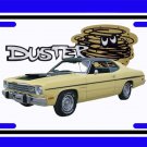 NEW 1974 Yellow Plymouth Duster License Plate FREE SHIPPING!
