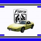 NEW 1984 Yellow Pontiac Fiero License Plate FREE SHIPPING!