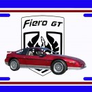 NEW 1987 Red Pontiac Fiero GT w/ Fiero GT Logo License Plate FREE SHIPPING!