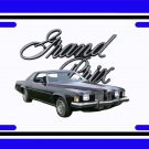 NEW Black 1973 Pontiac Grand Prix License Plate FREE SHIPPING! NEW Black 1973 Pontiac Grand Prix License Plate FREE SHIPPING!