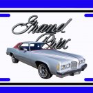 NEW Silver 1977 Pontiac Grand Prix License Plate FREE SHIPPING! NEW Silver 1977 Pontiac Grand Prix License Plate FREE SHIPPING!