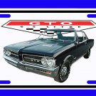 NEW Black 1964 Pontiac GTO License Plate FREE SHIPPING! NEW Black 1964 Pontiac GTO License Plate FREE SHIPPING!