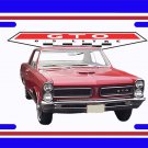 NEW Red 1965 Pontiac GTO License Plate FREE SHIPPING! NEW Red 1965 Pontiac GTO License Plate FREE SHIPPING!