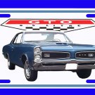 NEW Blue 1966 Pontiac GTO License Plate FREE SHIPPING! NEW Blue 1966 Pontiac GTO License Plate FREE SHIPPING!