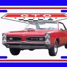 NEW Red 1966 Pontiac GTO License Plate FREE SHIPPING! NEW Red 1966 Pontiac GTO License Plate FREE SHIPPING!