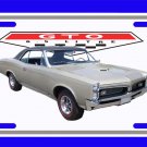 NEW Champagne 1967 Pontiac GTO License Plate FREE SHIPPING! NEW Champagne 1967 Pontiac GTO License Plate FREE SHIPPING!