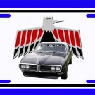 NEW 1968 Black Pontiac Firebird License Plate FREE SHIPPING!