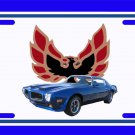 NEW 1973 Blue Pontiac Formula Firebird License Plate FREE SHIPPING!