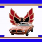 NEW 1973 Brown Pontiac Formula Firebird License Plate FREE SHIPPING!