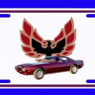 NEW 1973 Maroon Pontiac Formula Firebird License Plate FREE SHIPPING!