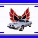 NEW 1975 Silver Pontiac Firebird Trans AM License Plate FREE SHIPPING!