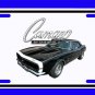 NEW 1967 Black Chevy Camaro RS/SS License Plate FREE SHIPPING!