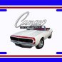 NEW 1967 White Chevy Camaro RS Convertible License Plate FREE SHIPPING!