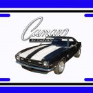 NEW 1968 Black Chevy Camaro SS License Plate FREE SHIPPING!