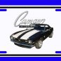 NEW 1968 Black Chevy Camaro SS License Plate FREE SHIPPING!