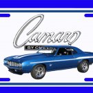 NEW 1969 Blue Chevy Yenko Camaro w/Camaro Logo License Plate FREE SHIPPING!