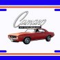NEW 1969 Orange Chevy COPO Camaro License Plate FREE SHIPPING!