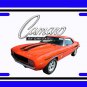 NEW 1969 Orange Chevy Yenko Camaro w/Camaro Logo License Plate FREE SHIPPING!