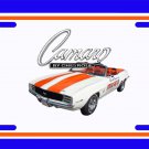 NEW 1969 Chevy Camaro  Pace Car License Plate FREE SHIPPING!
