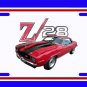 NEW 1969 Chevy Camaro  Z28 License Plate FREE SHIPPING!