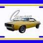 NEW 1969 Yellow  Chevy Yenko Camaro w/Camaro Logo License Plate FREE SHIPPING!