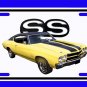 NEW 1970 Yellow Chevy Chevelle SS w/ SS Logo License Plate FREE SHIPPING!