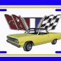 NEW Yellow 1964 Chevy El Camino License Plate FREE SHIPPING!