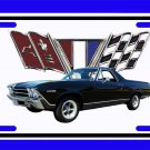 NEW 1969 Black Chevy El Camino License Plate FREE SHIPPING!