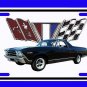 NEW 1969 Black Chevy El Camino License Plate FREE SHIPPING!