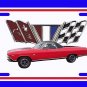 NEW 1969 Red Chevy El Camino License Plate FREE SHIPPING!