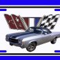 NEW 1971 Silver Chevy El Camino License Plate FREE SHIPPING!