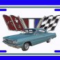 NEW 1964 Blue Chevy Impala License Plate FREE SHIPPING!