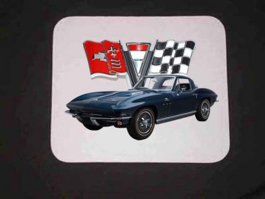 New Dark Blue 1966 Chevy Corvette Hardtop Mousepad!