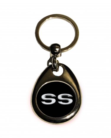 New  Black Chevy SS logo keychain! FREE SHIPPING!