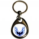 New 2nd gen Blue Pontiac Firebird logo keychain! FREE SHIPPING!