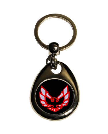 New 2nd gen Red/Silver/Black Pontiac Firebird logo keychain! FREE SHIPPING!