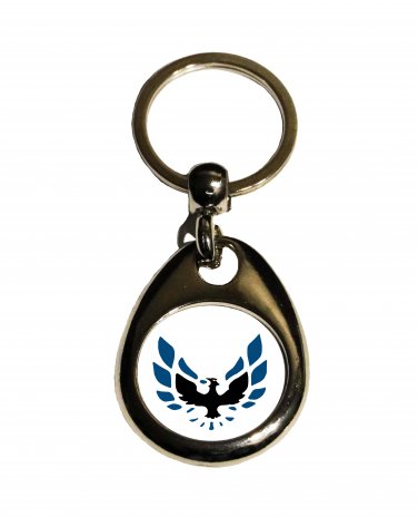 New 2nd gen Blue Pontiac Firebird logo keychain! FREE SHIPPING!