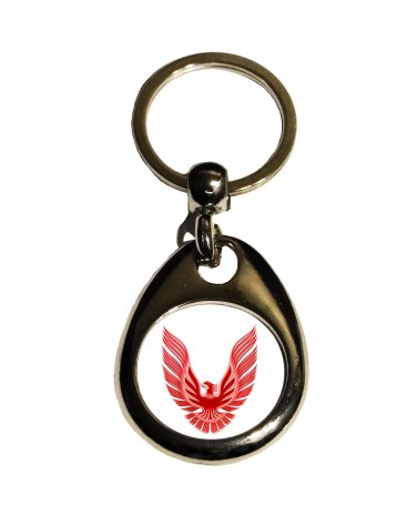 New 2nd gen Red Pontiac Firebird logo keychain! FREE SHIPPING!