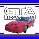 NEW 1989 Pontiac Trans AM GTA License Plate FREE SHIPPING!