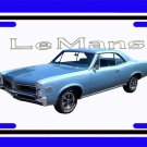 NEW 1966 Pontiac Lemans License Plate FREE SHIPPING!
