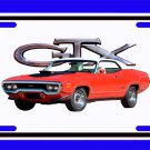 NEW 1971 Plymouth GTX License Plate FREE SHIPPING!