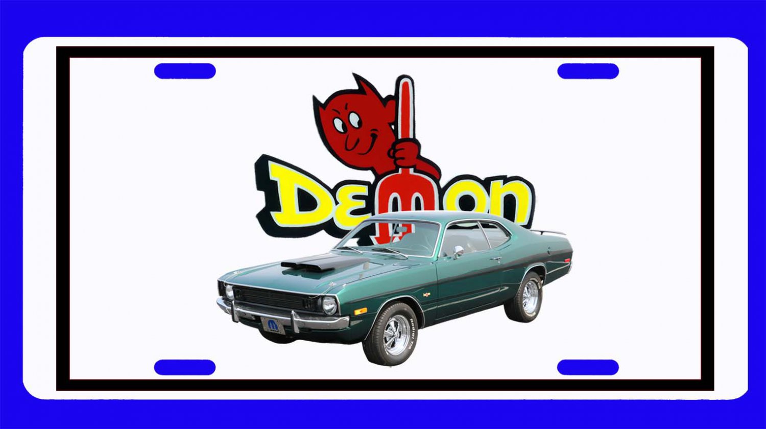 New 1973 Dodge Demon License Plate Free Shipping