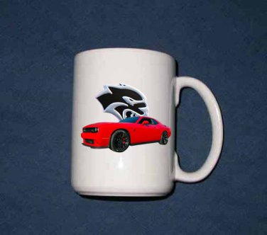 New 15 oz.2016 Dodge Challenger SRT Hellcat mug!