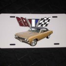 NEW 1967 Gold Chevy Chevelle w/ Chevelle Logo License Plate FREE SHIPPING! NEW 1967 Gold Chevy Chevelle w/ Chevelle Logo License Plate FREE SHIPPING!
