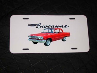 NEW 1963 Chevy Biscayne License Plate FREE SHIPPING!