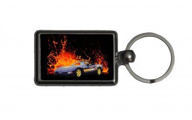 New  1998 Chevy Corvette pace car keychain in our lava series! FREE SHIPPING!