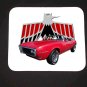 New 1968 Red Pontiac Firebird Convertible Mousepad!